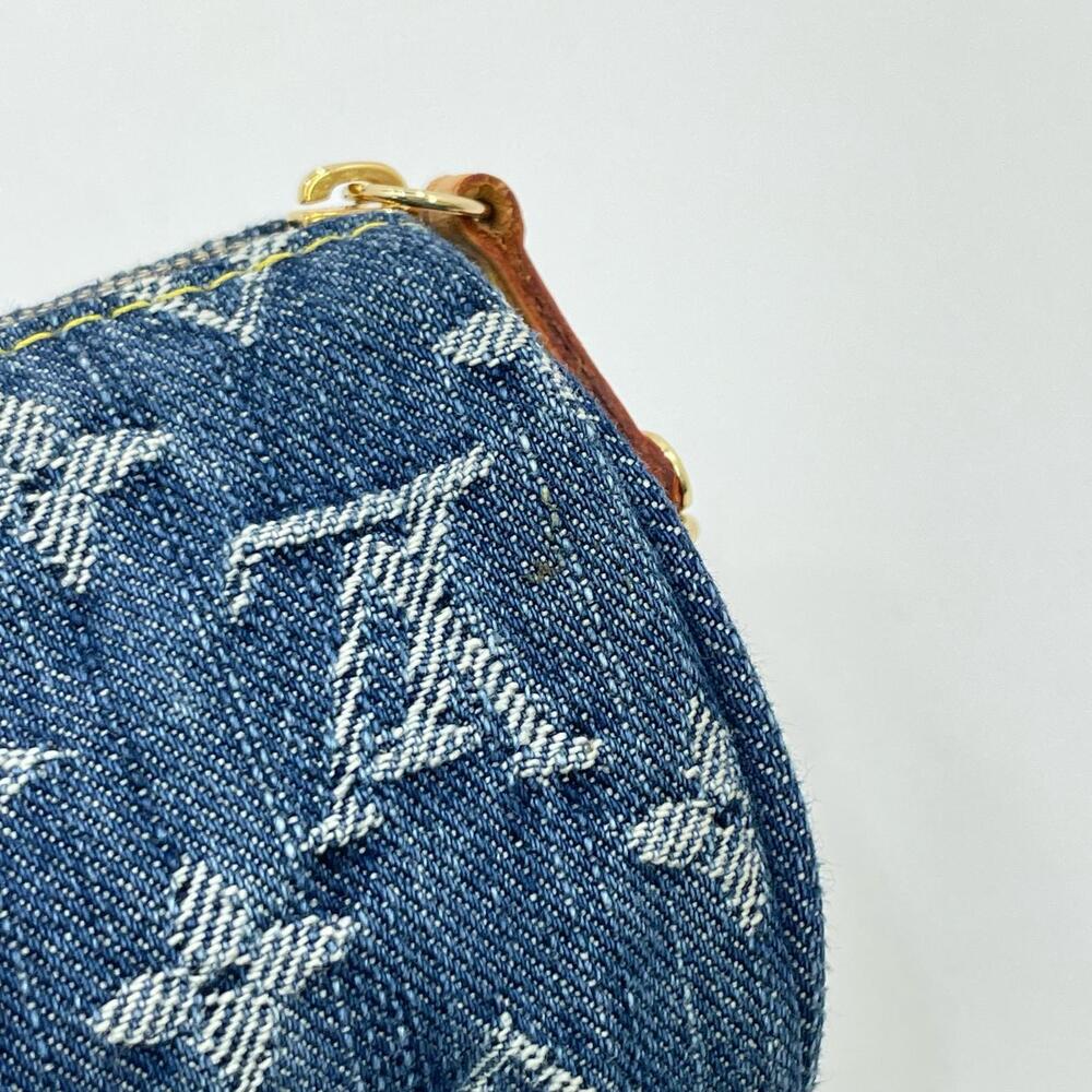 Louis Vuitton Truth Speedy Monogram Denim Pouch Navy Blue - Picture 11 of 12